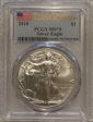 2018 $1 Silver Eagle First Strike MS70