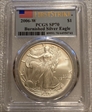 2006-W $1 Burnished Silver Eagle 20th Anniversary First Strike SP70