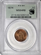 1874 1C MS64RB