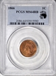 1866 1C MS64RB