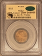 1858 1C Large Letters MS62