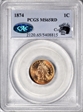 1874 1C MS65RD