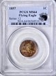 1857 1C Flying Eagle MS64