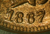 1867 1C MS64RB