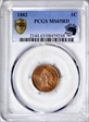 1882 1C MS65RD