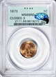 1873 1C Closed 3 MS66RD