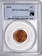 1876 1C MS64RB