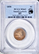 1858 1C Small Letters MS62