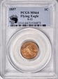 1857 1C Flying Eagle MS64