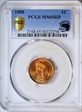 1888 1C MS65RD