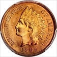 1909 1C Indian MS66+ RD