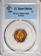 1909 1C Indian MS66+ RD