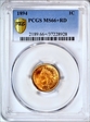 1894 1C MS66+ RD