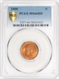 1900 1C MS66RD
