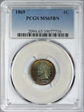 1869 1C MS65BN