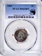 1869 1C MS65BN