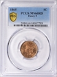 1865 1C Fancy 5 MS66RD