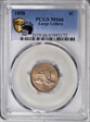 1858 1C Large Letters MS66