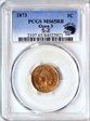 1873 1C Open 3 MS65RB
