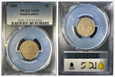 1858 1C Small Letters VF35