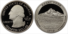 2010-S 25C Mount Hood NP PR69DCAM