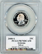 2008-S 25C Arizona Silver PR70DCAM