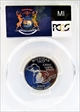 2004-S 25C Michigan Silver PR70DCAM