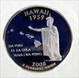 2008-S 25C Hawaii Silver PR70DCAM