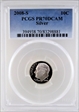 2008-S 10C Silver PR70DCAM