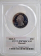 2008-S 25C Hawaii PR70DCAM