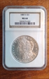 1880-S $1 NGC MS 64