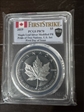 2019 $5 Maple Leaf Silver Modified PR Pride of Two Nations, U.S. Set FDI Black Shield PR70