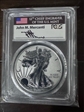 2019-W $1 Silver Eagle Enhanced Rev PR Pride of Two Nations, U.S. Set FDI Mercanti Flag PR70