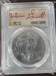 2021-(P) $1 Silver Eagle -T1 Emergency Issue Struck at Philadelphia FDI Horace Grant Red Ink MS70