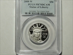 2008-W $50 Statue of Liberty PR70DCAM