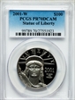 2001-W $100 Statue of Liberty PR70DCAM