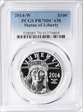 2014-W $100 Statue of Liberty PR70DCAM