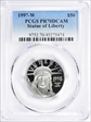 1997-W $50 Statue of Liberty PR70DCAM