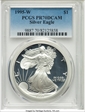 1995-W $1 Silver Eagle PR70DCAM