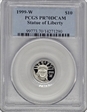 1999-W $10 Statue of Liberty PR70DCAM