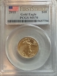 2011 $10 Eagle-25th Anniversary First Strike MS70