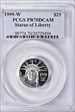 1999-W $25 Statue of Liberty PR70DCAM