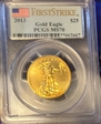 2013 $25 Gold Eagle First Strike MS70