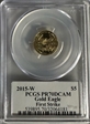 2015-W $5 Gold Eagle First Strike Agusutus Saint Gaudens PR70DCAM