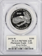 2018-W $100 Platinum Eagle - Life First Strike Moy Signature PR70DCAM