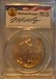 2018-W $50 Burnished Gold Eagle First Strike Michael Reagan SP70