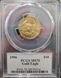 1996 $10 Gold Eagle MS70