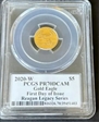 2020-W $5 Gold Eagle First Day of Issue Michael Reagan PR70DCAM