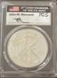 2020-W  $1 Silver Eagle First Strike Mercanti Flag Signature PR70DCAM