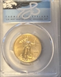 2020 $25 Gold Eagle First Day of Issue Cleveland Blue Eagle MS70